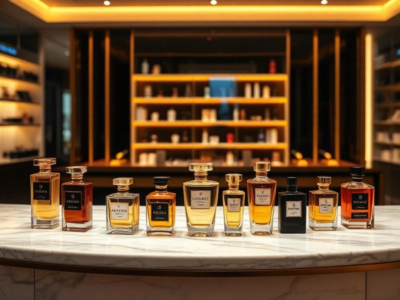 Colección de perfumes de lujo
